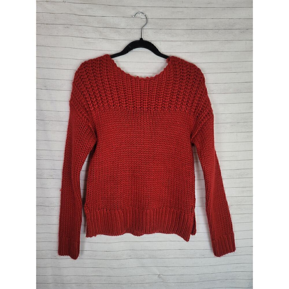 UNIVERSAL THREAD CHUNKY KNIT BURGUNDY THICK SWEATER, SZ SMALL